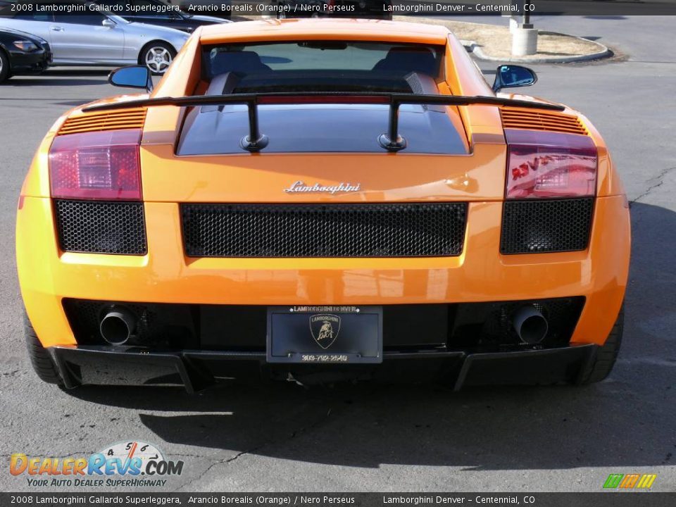 2008 Lamborghini Gallardo Superleggera Arancio Borealis (Orange) / Nero Perseus Photo #7