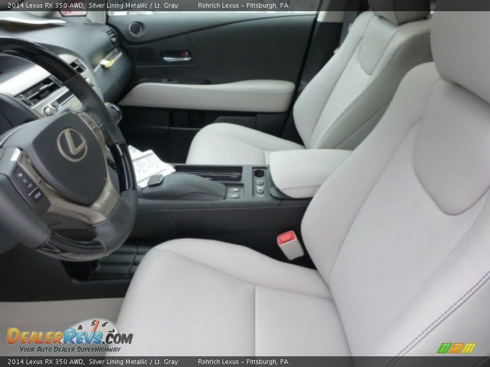 2014 Lexus RX 350 AWD Silver Lining Metallic / Lt. Gray Photo #10