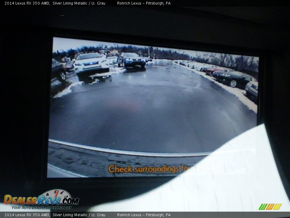2014 Lexus RX 350 AWD Silver Lining Metallic / Lt. Gray Photo #17