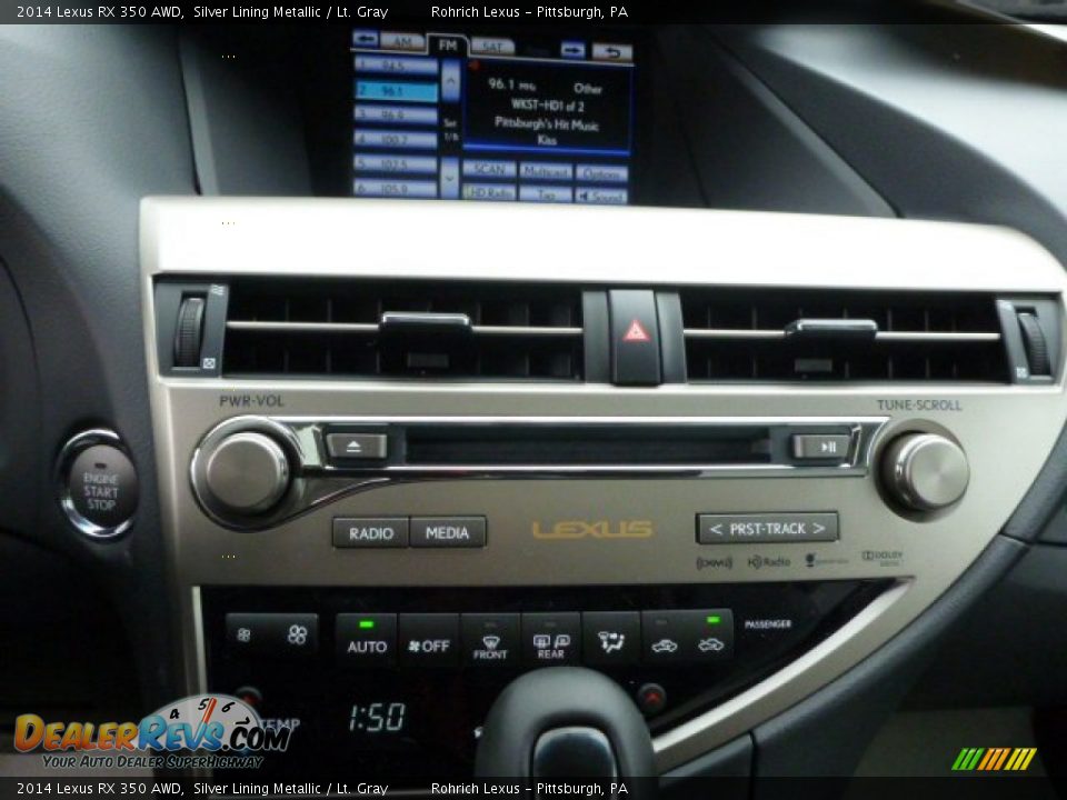 2014 Lexus RX 350 AWD Silver Lining Metallic / Lt. Gray Photo #18