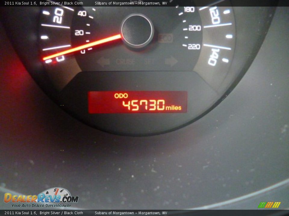 2011 Kia Soul 1.6 Bright Silver / Black Cloth Photo #20