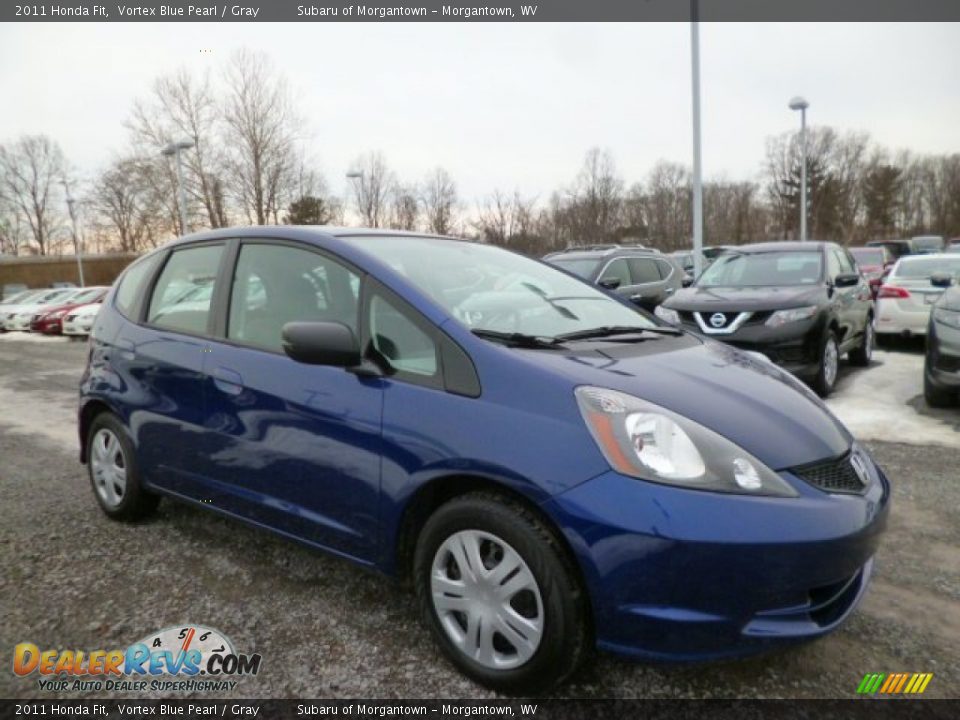 2011 Honda Fit Vortex Blue Pearl / Gray Photo #1