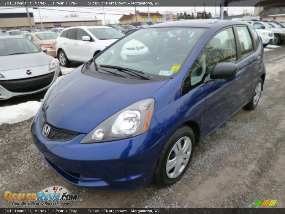2011 Honda Fit Vortex Blue Pearl / Gray Photo #3