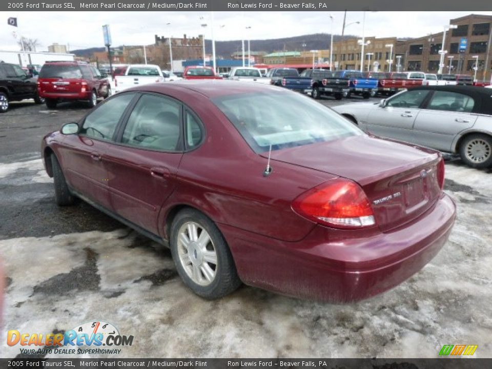 2005 Ford Taurus SEL Merlot Pearl Clearcoat / Medium/Dark Flint Photo #6