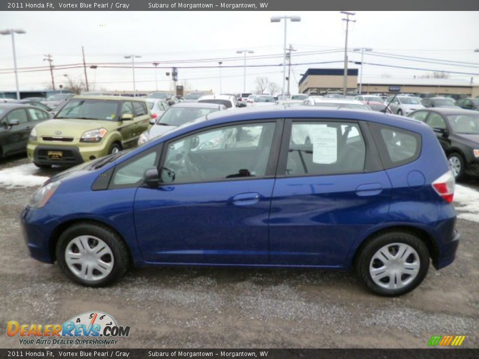 2011 Honda Fit Vortex Blue Pearl / Gray Photo #8