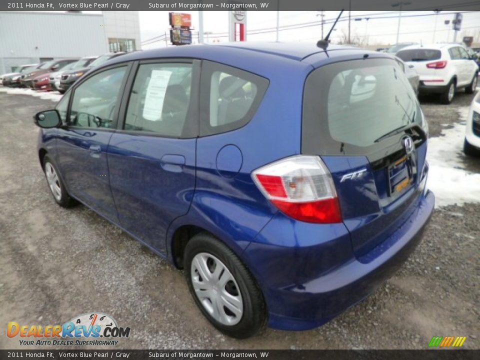 2011 Honda Fit Vortex Blue Pearl / Gray Photo #9