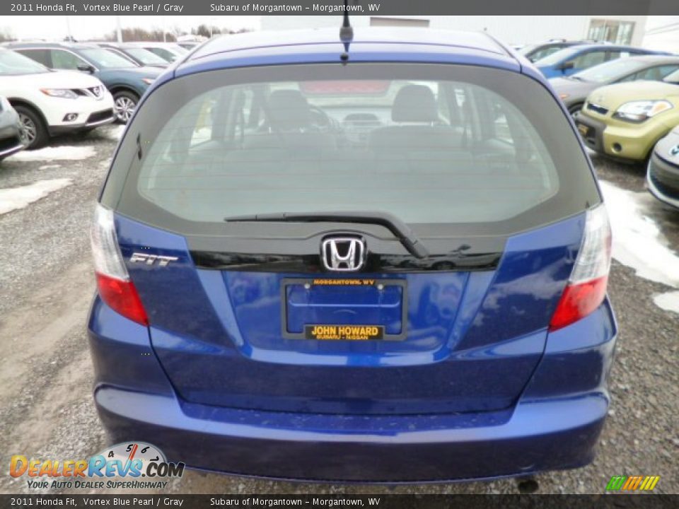 2011 Honda Fit Vortex Blue Pearl / Gray Photo #10
