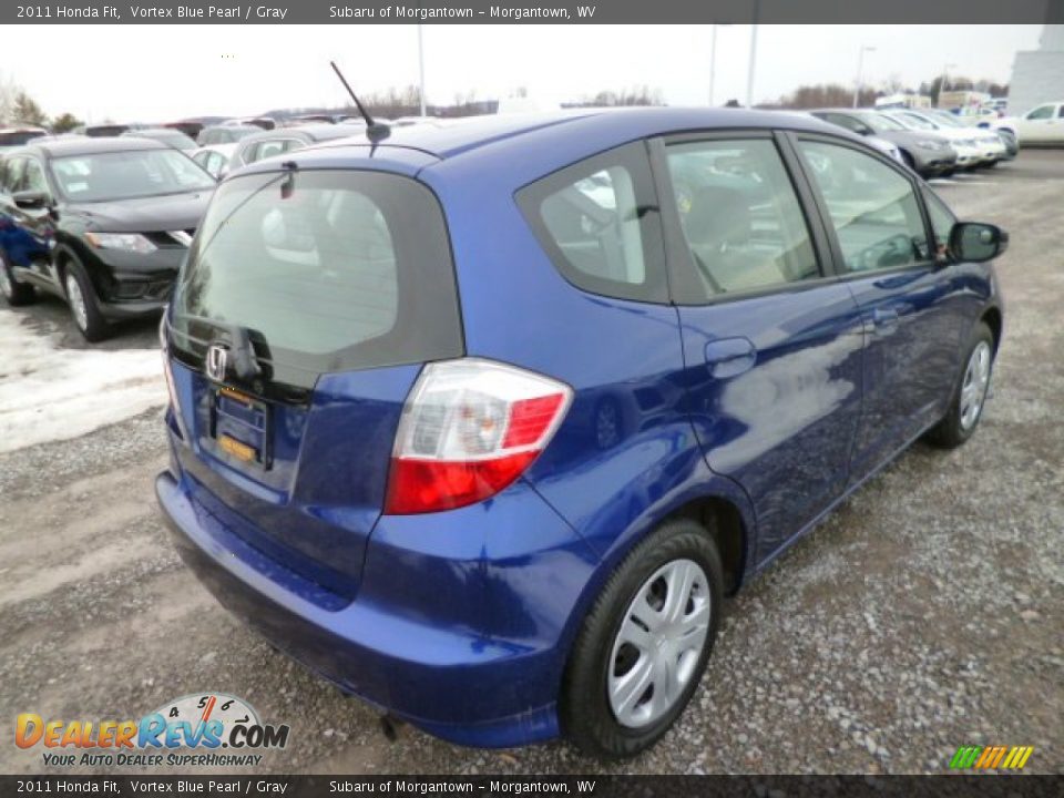 2011 Honda Fit Vortex Blue Pearl / Gray Photo #11