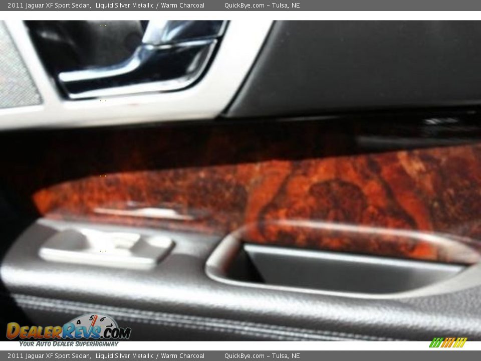2011 Jaguar XF Sport Sedan Liquid Silver Metallic / Warm Charcoal Photo #9