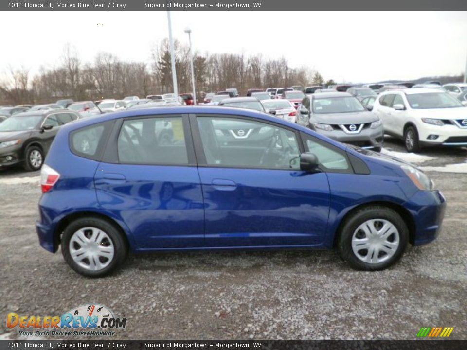2011 Honda Fit Vortex Blue Pearl / Gray Photo #12