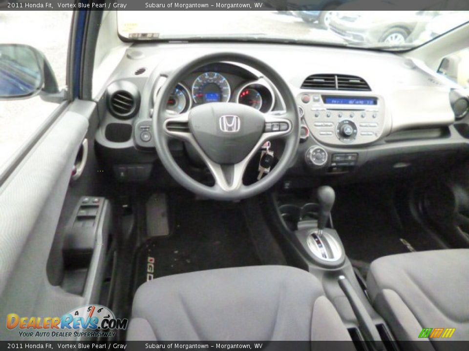2011 Honda Fit Vortex Blue Pearl / Gray Photo #16