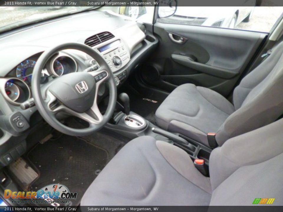 2011 Honda Fit Vortex Blue Pearl / Gray Photo #17
