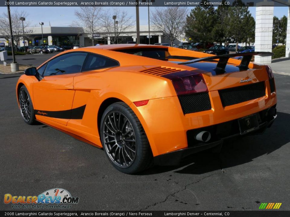 2008 Lamborghini Gallardo Superleggera Arancio Borealis (Orange) / Nero Perseus Photo #10