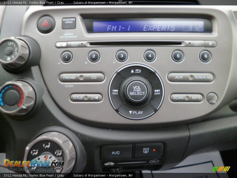 2011 Honda Fit Vortex Blue Pearl / Gray Photo #19