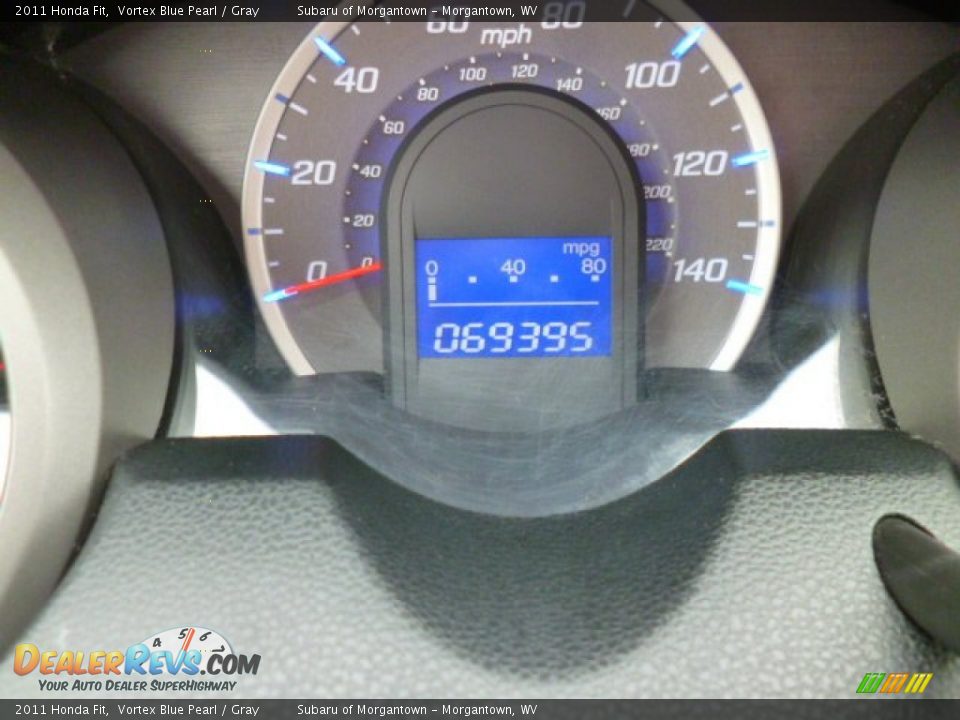 2011 Honda Fit Vortex Blue Pearl / Gray Photo #20