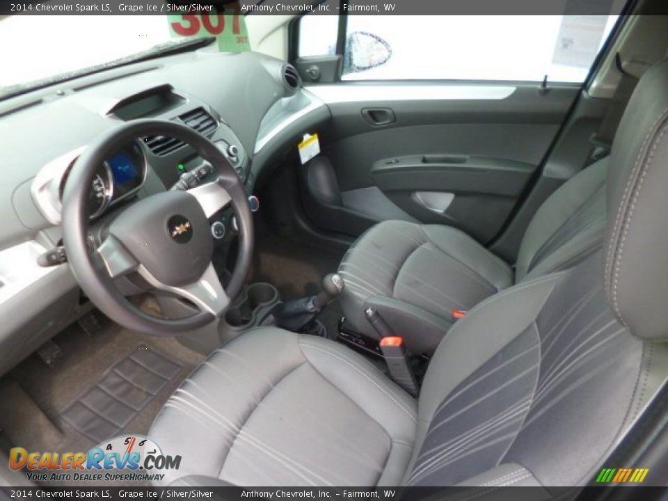 Silver/Silver Interior - 2014 Chevrolet Spark LS Photo #16