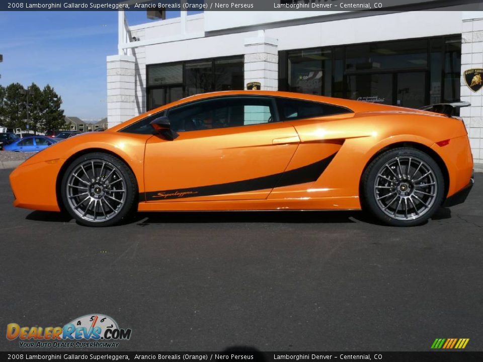 2008 Lamborghini Gallardo Superleggera Arancio Borealis (Orange) / Nero Perseus Photo #11