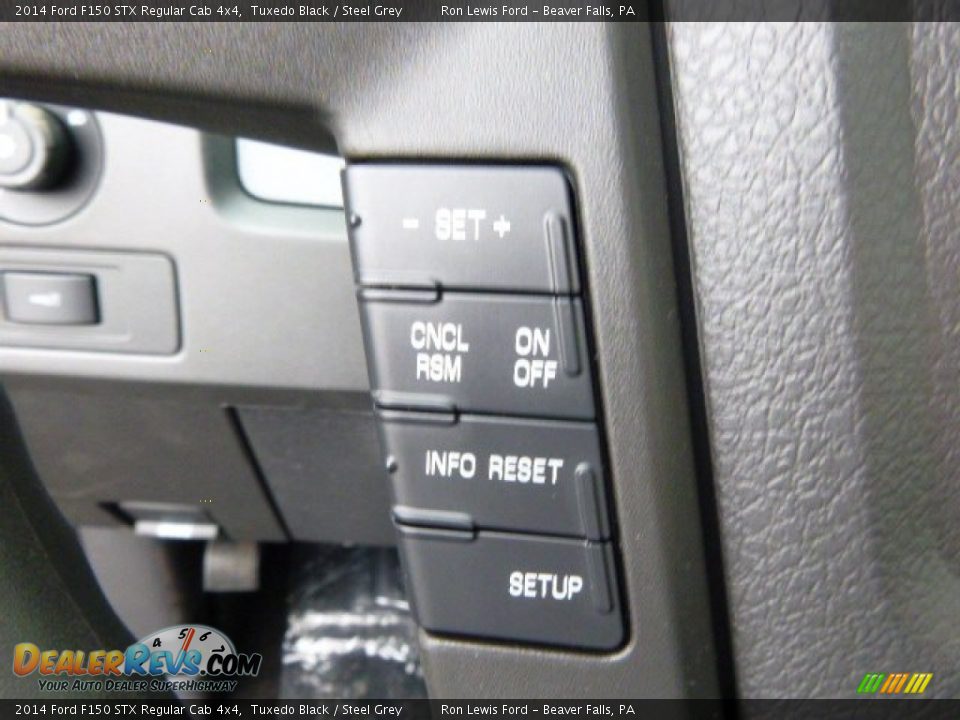 2014 Ford F150 STX Regular Cab 4x4 Tuxedo Black / Steel Grey Photo #19