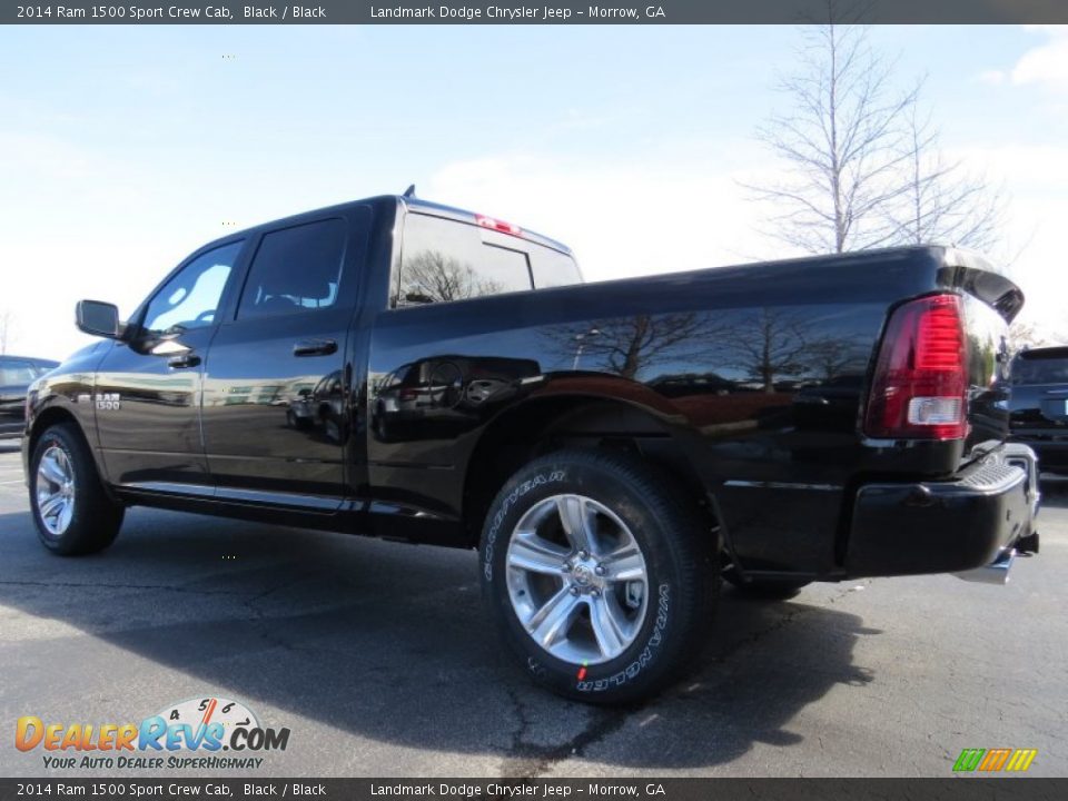 2014 Ram 1500 Sport Crew Cab Black / Black Photo #2