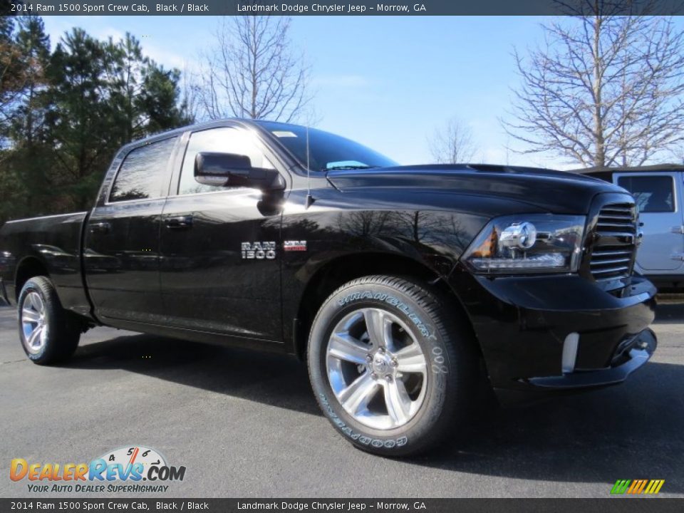 2014 Ram 1500 Sport Crew Cab Black / Black Photo #4