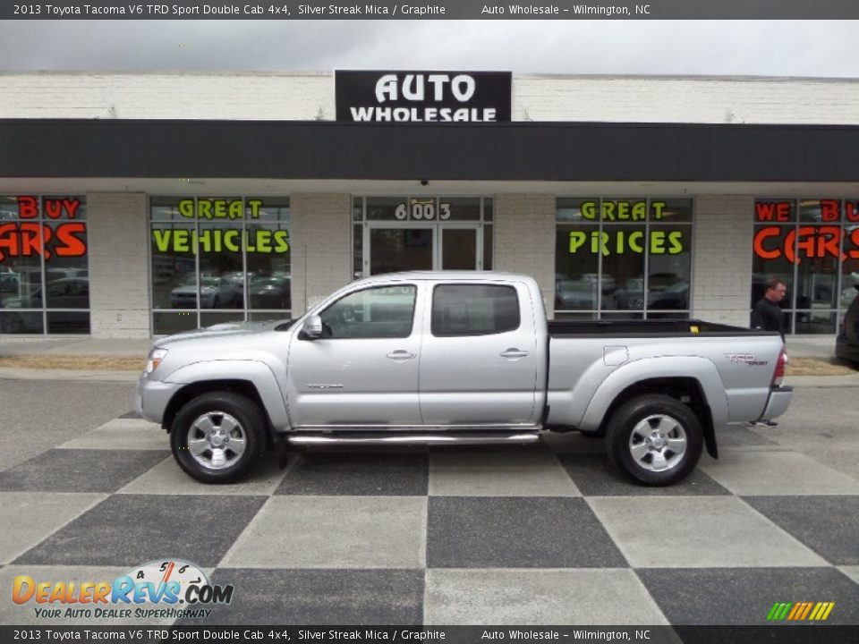 2013 Toyota Tacoma V6 TRD Sport Double Cab 4x4 Silver Streak Mica / Graphite Photo #2
