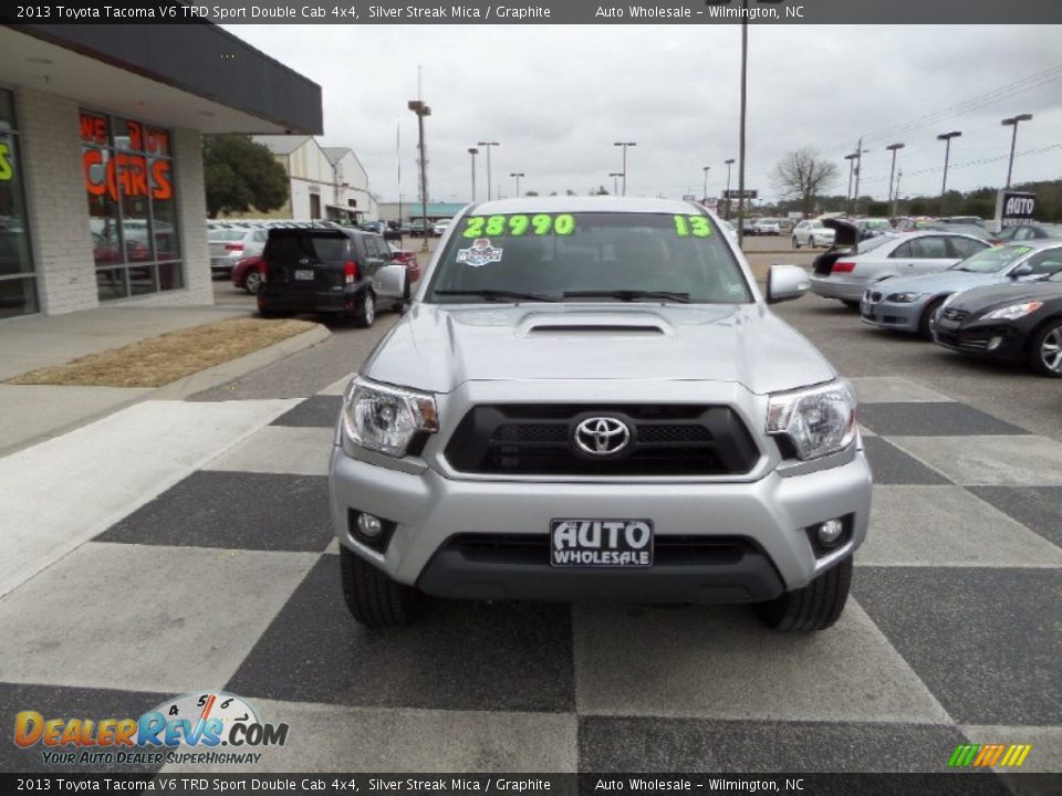 2013 Toyota Tacoma V6 TRD Sport Double Cab 4x4 Silver Streak Mica / Graphite Photo #3