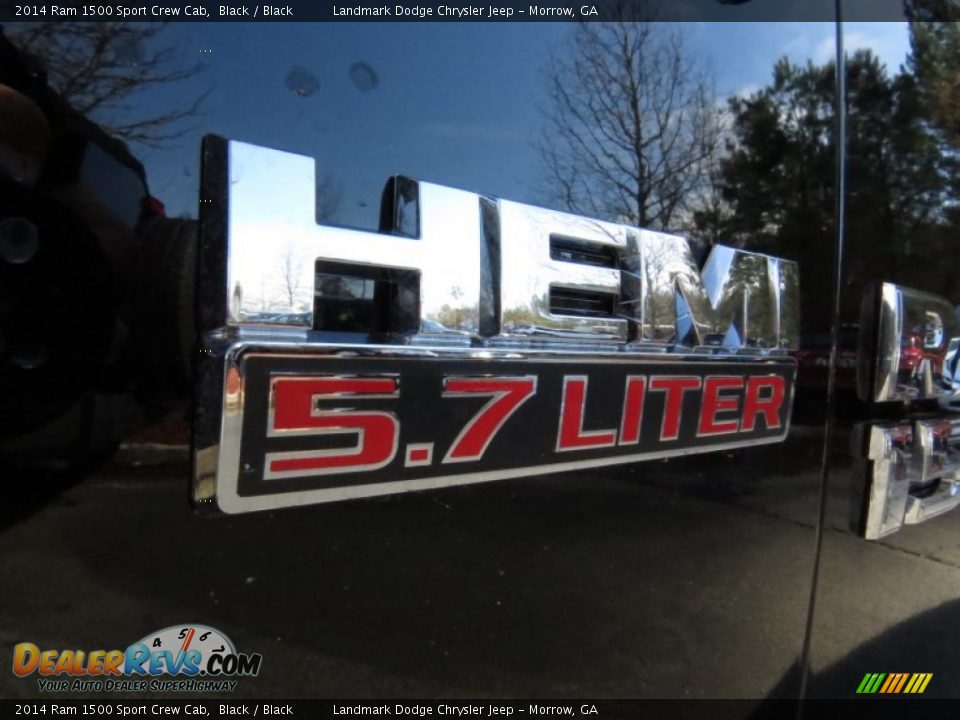 2014 Ram 1500 Sport Crew Cab Black / Black Photo #6