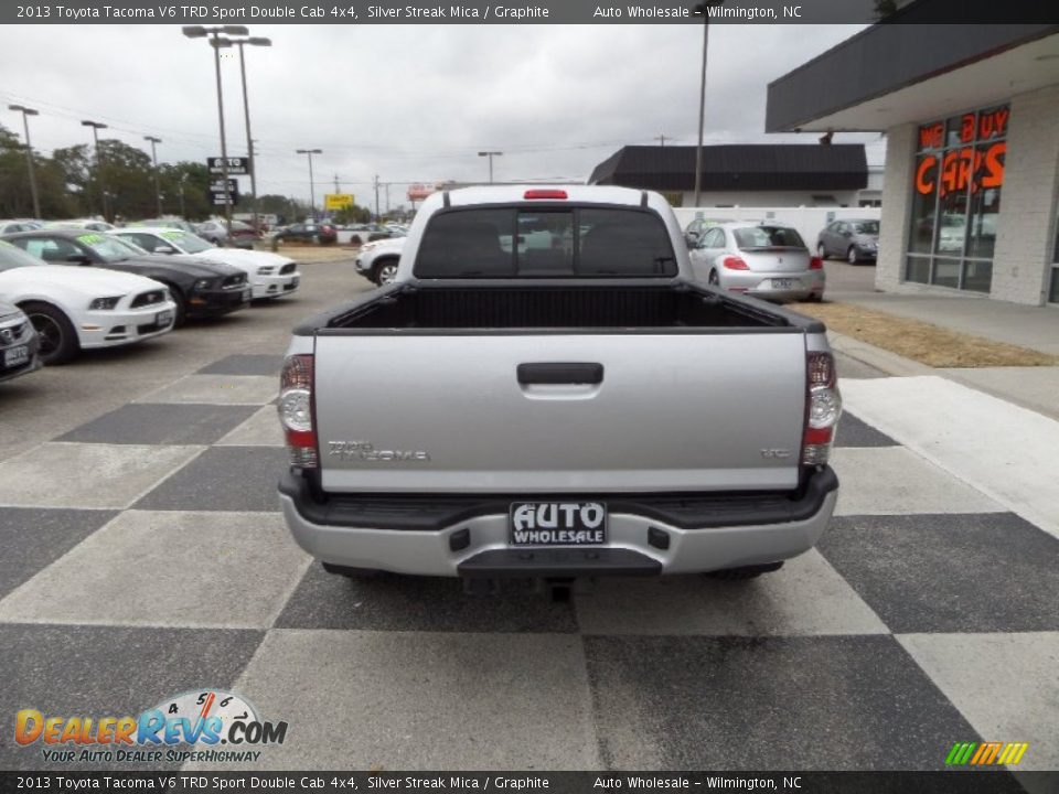2013 Toyota Tacoma V6 TRD Sport Double Cab 4x4 Silver Streak Mica / Graphite Photo #5