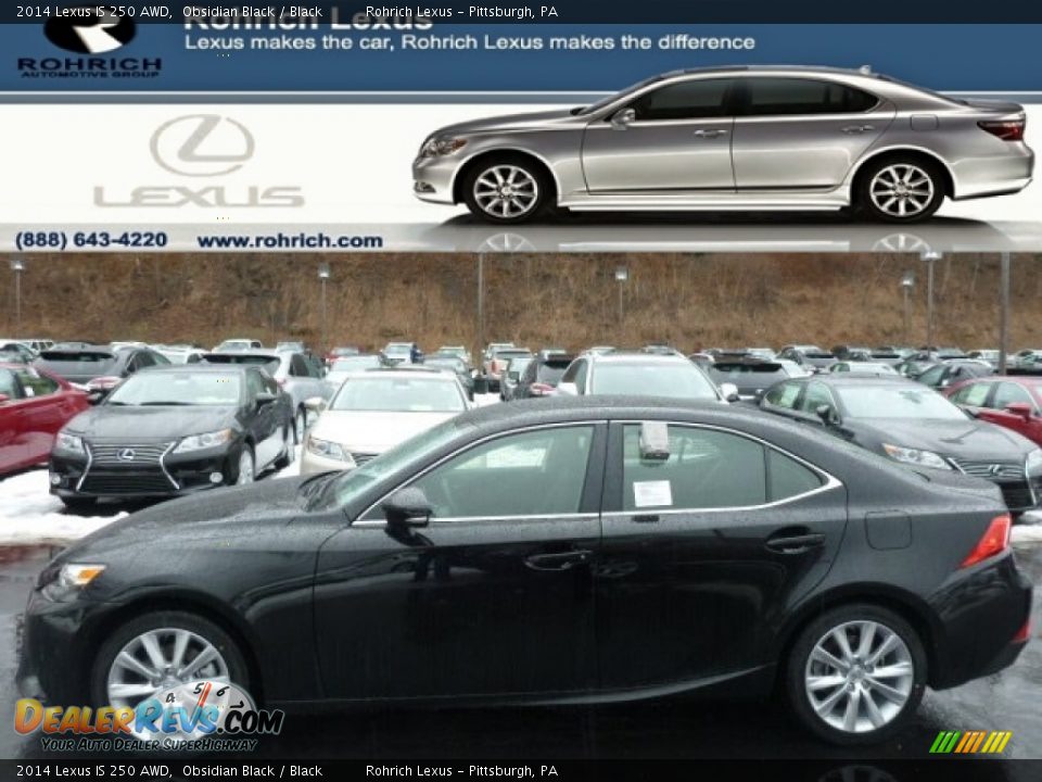 2014 Lexus IS 250 AWD Obsidian Black / Black Photo #1