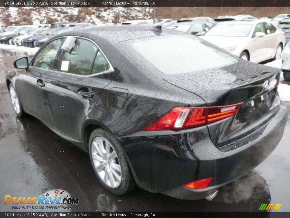 2014 Lexus IS 250 AWD Obsidian Black / Black Photo #2