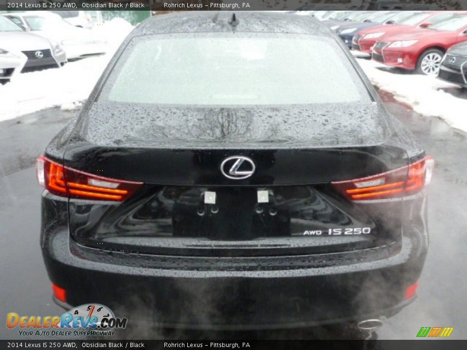 2014 Lexus IS 250 AWD Obsidian Black / Black Photo #3
