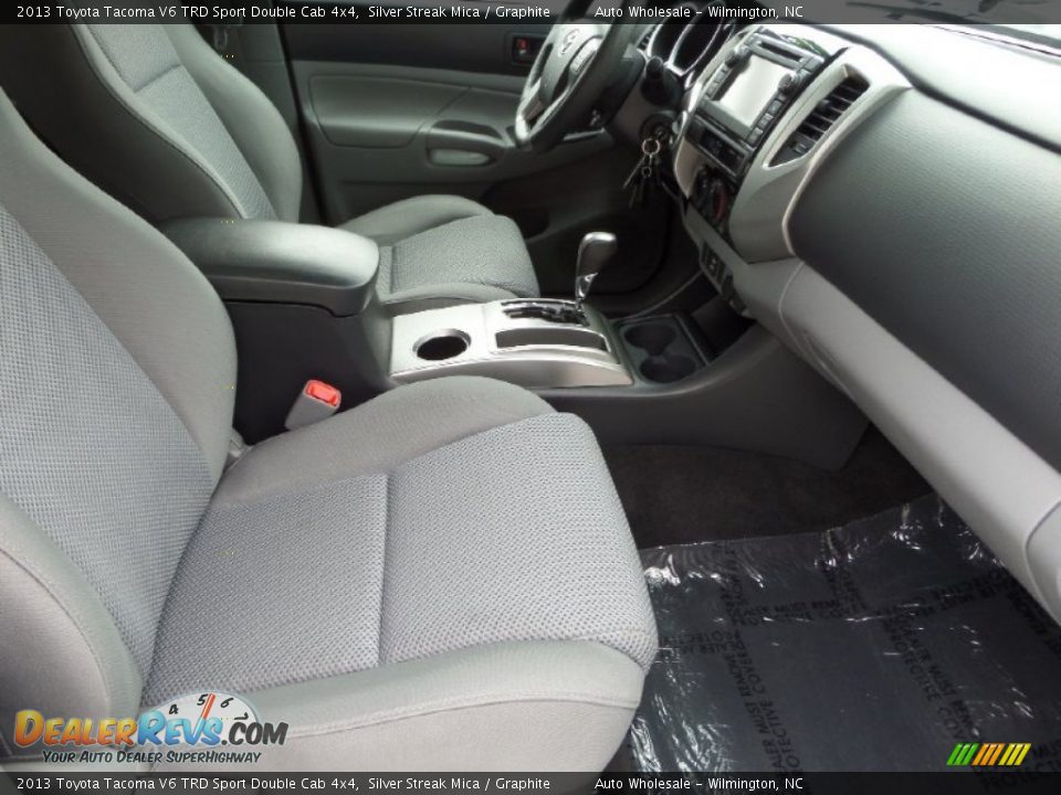 2013 Toyota Tacoma V6 TRD Sport Double Cab 4x4 Silver Streak Mica / Graphite Photo #13