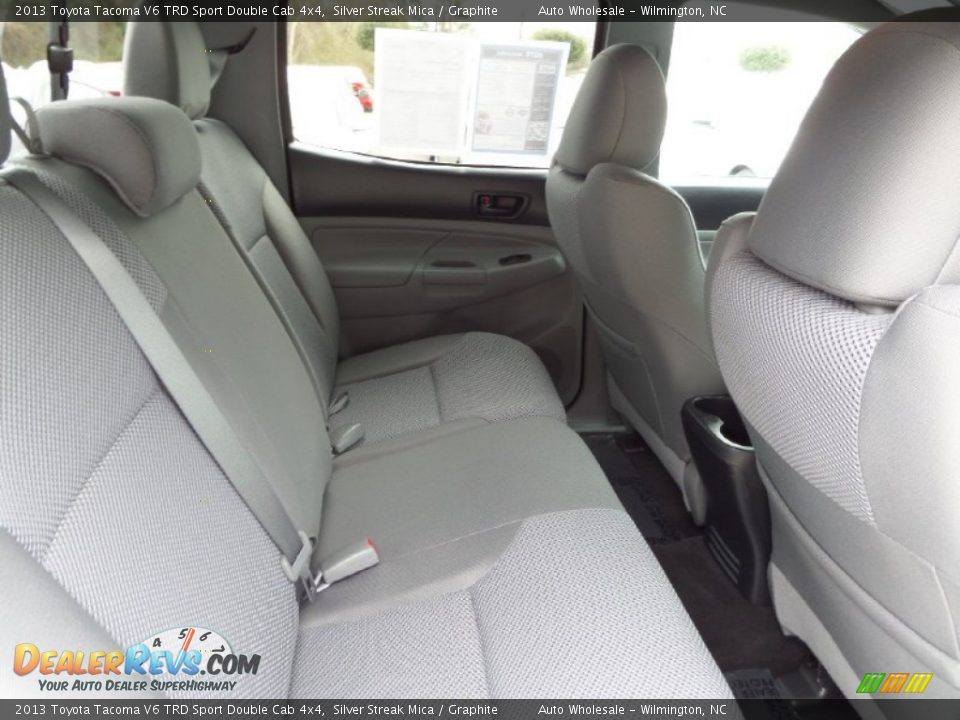 2013 Toyota Tacoma V6 TRD Sport Double Cab 4x4 Silver Streak Mica / Graphite Photo #14