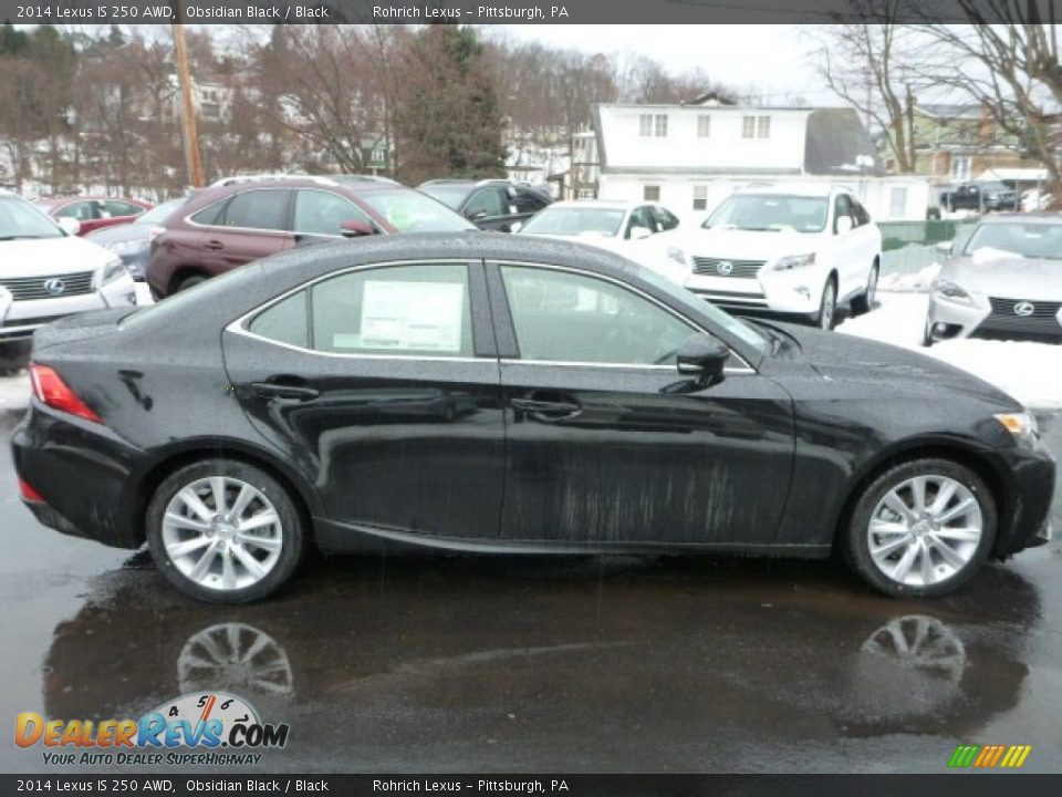 2014 Lexus IS 250 AWD Obsidian Black / Black Photo #5