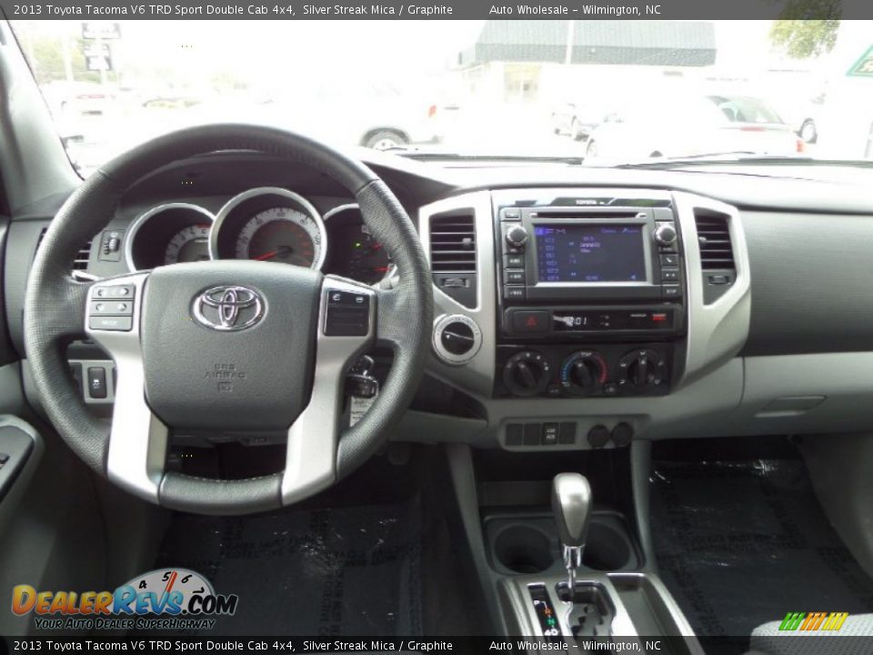 2013 Toyota Tacoma V6 TRD Sport Double Cab 4x4 Silver Streak Mica / Graphite Photo #15