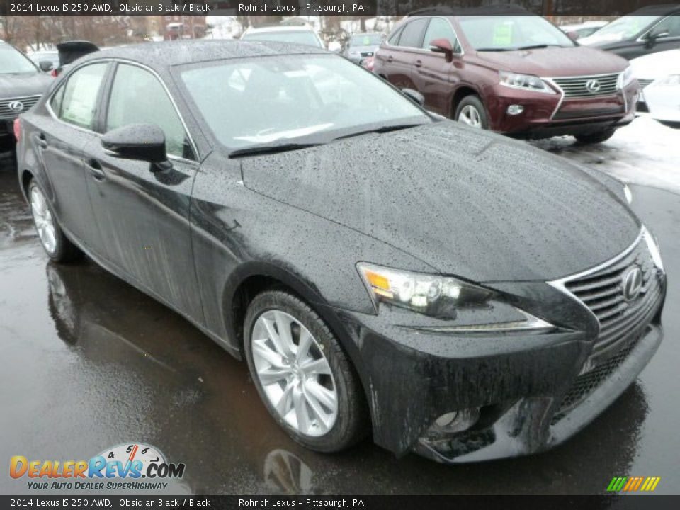 2014 Lexus IS 250 AWD Obsidian Black / Black Photo #6