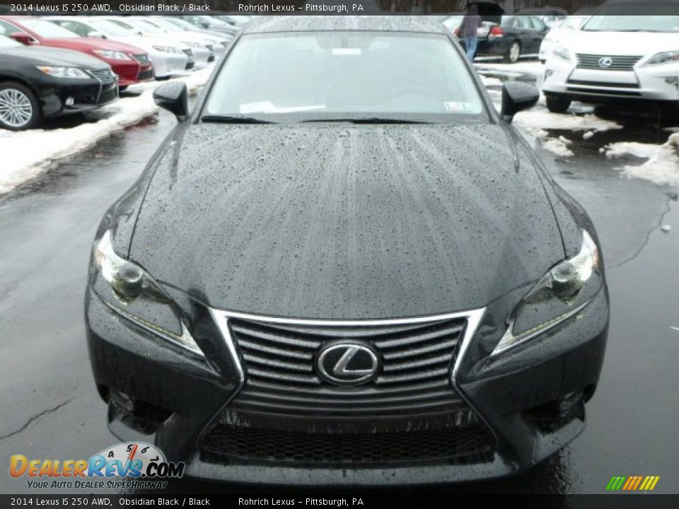 2014 Lexus IS 250 AWD Obsidian Black / Black Photo #7