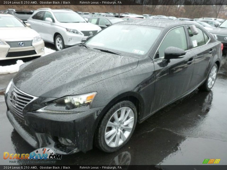 2014 Lexus IS 250 AWD Obsidian Black / Black Photo #8