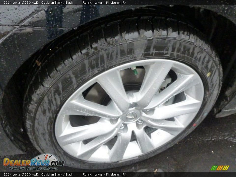 2014 Lexus IS 250 AWD Obsidian Black / Black Photo #9