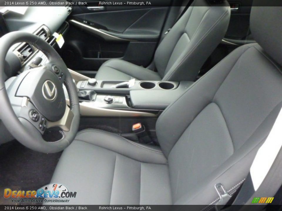 2014 Lexus IS 250 AWD Obsidian Black / Black Photo #10