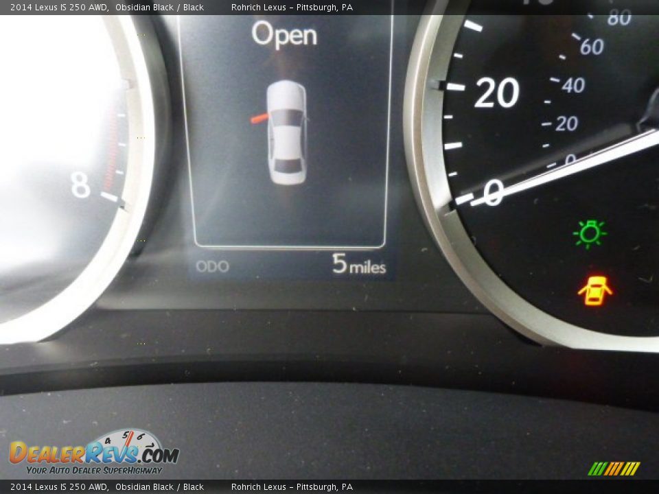2014 Lexus IS 250 AWD Obsidian Black / Black Photo #20