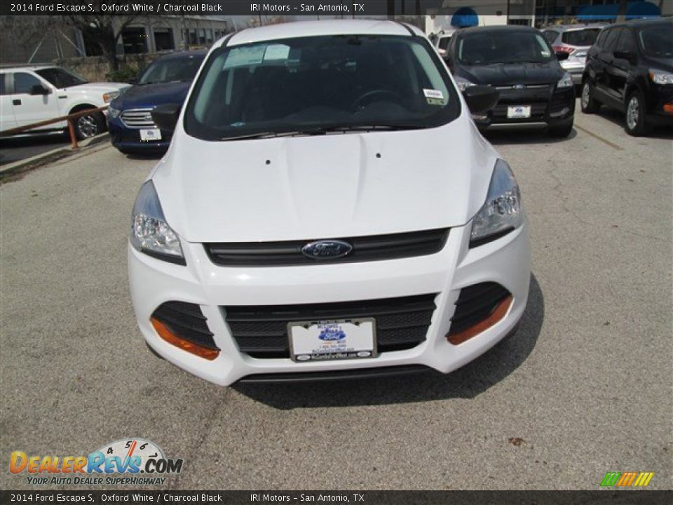 2014 Ford Escape S Oxford White / Charcoal Black Photo #1
