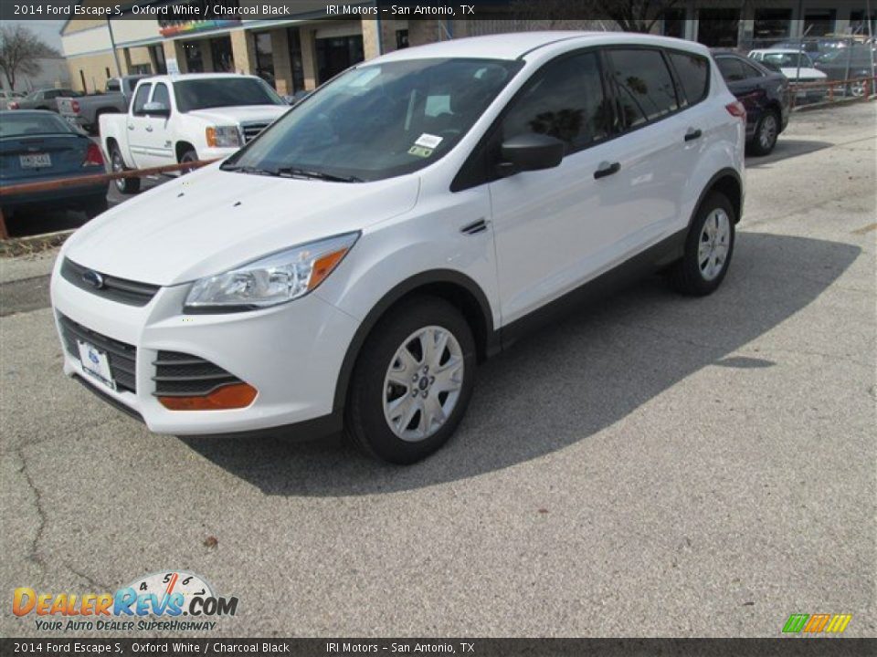 2014 Ford Escape S Oxford White / Charcoal Black Photo #2