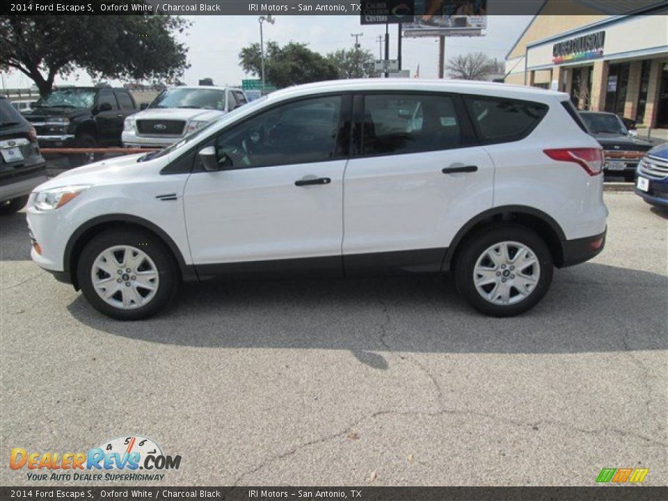 2014 Ford Escape S Oxford White / Charcoal Black Photo #4