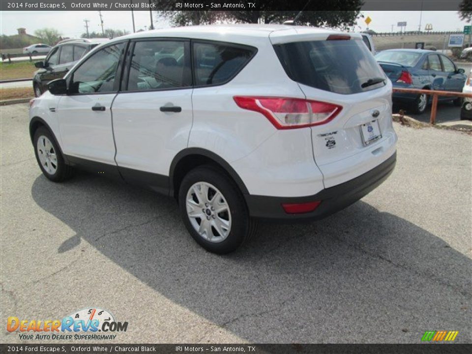 2014 Ford Escape S Oxford White / Charcoal Black Photo #5