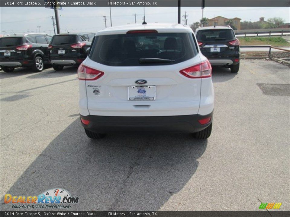 2014 Ford Escape S Oxford White / Charcoal Black Photo #6