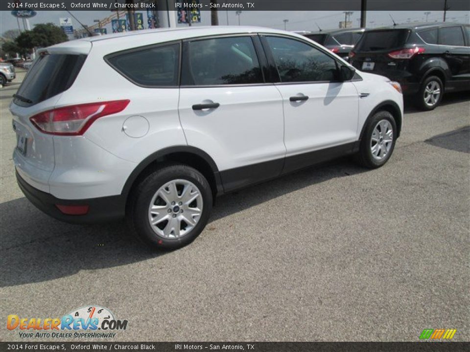 2014 Ford Escape S Oxford White / Charcoal Black Photo #7