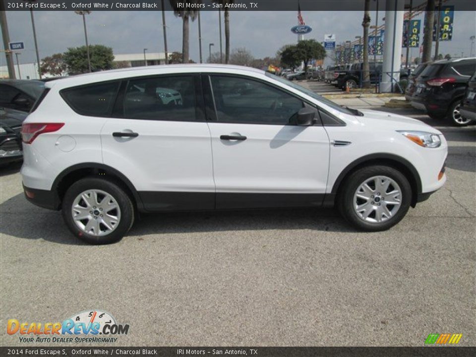 2014 Ford Escape S Oxford White / Charcoal Black Photo #8