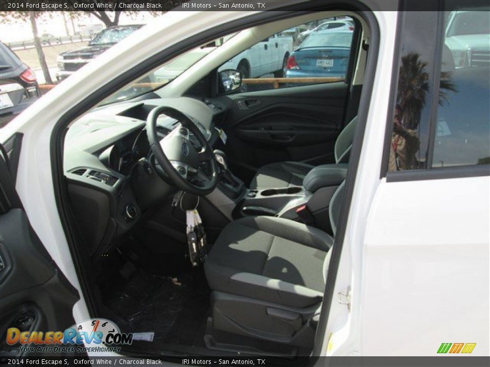 2014 Ford Escape S Oxford White / Charcoal Black Photo #10