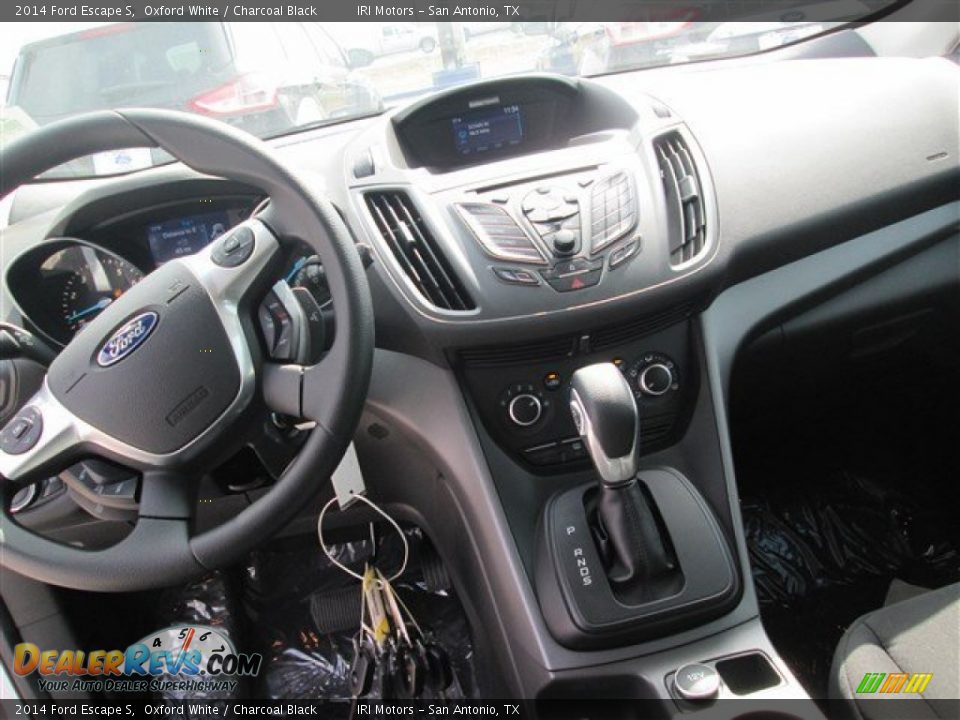 2014 Ford Escape S Oxford White / Charcoal Black Photo #13